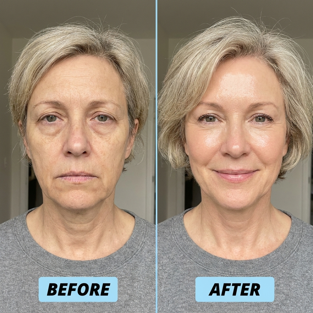 Before and after - skin results story 2